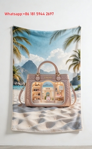 Dior Bag Beach Mini Store Flannel Sofa Throw Blanket D279